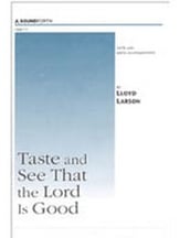 Taste and See that the Lord Is Good SATB choral sheet music cover